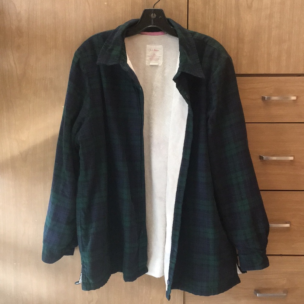 Fleece lined L.L. Bean flannel